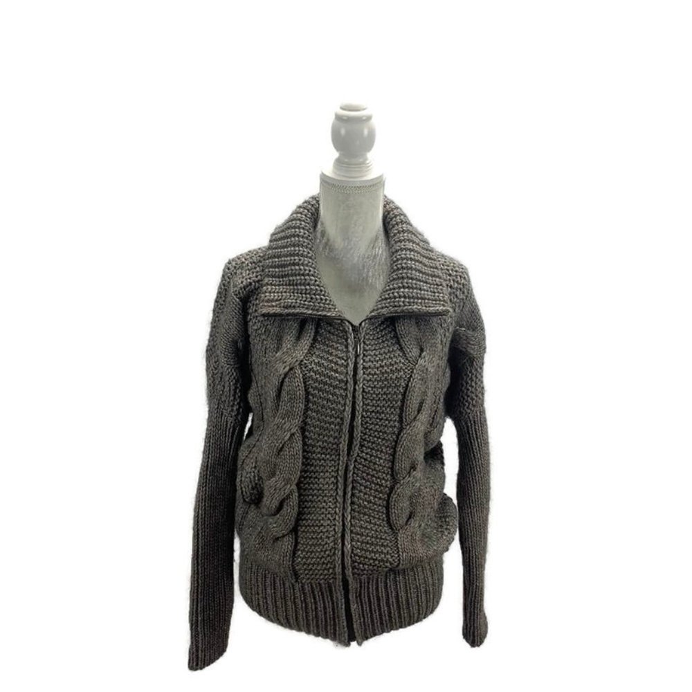 Elsamanda Alpaca & Wool Cardigan Jacket Zip Up S